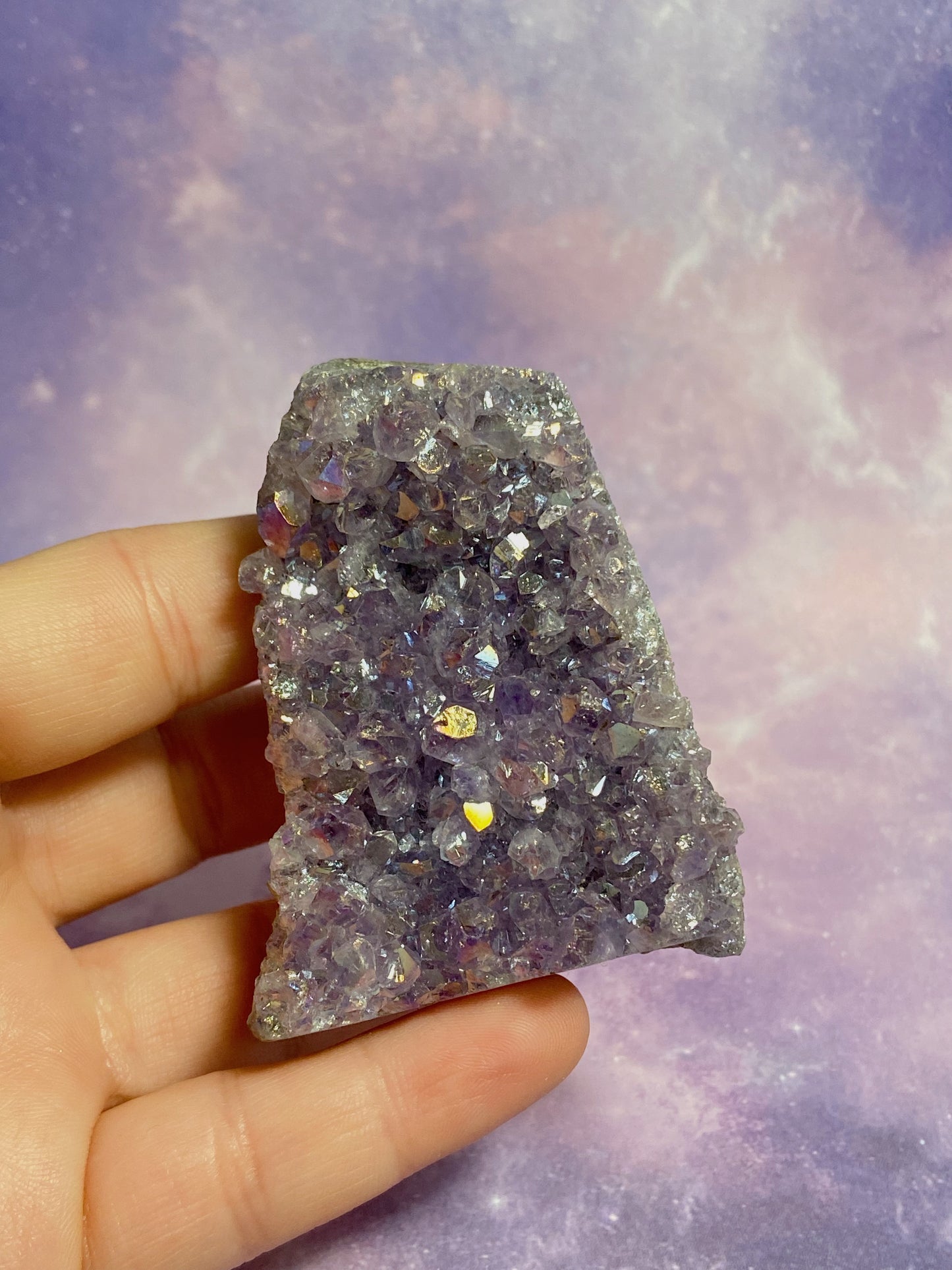 Aura Amethyst Cluster