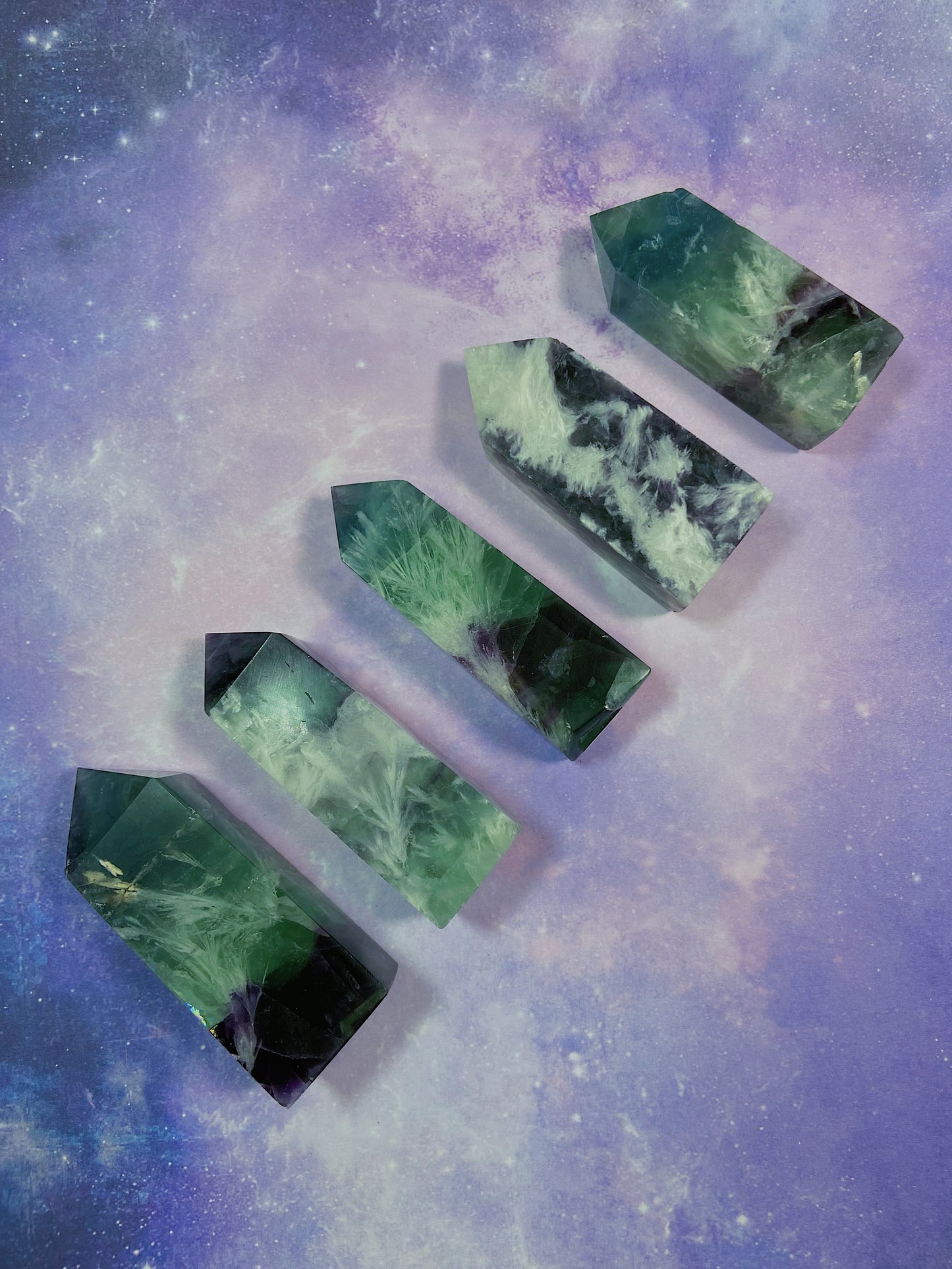 Snowflake Fluorite Tower