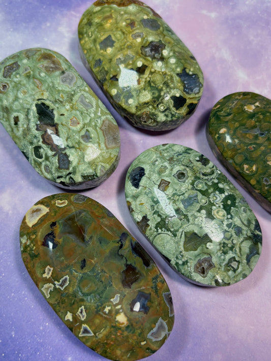 Rainforest Jasper Palm Stone