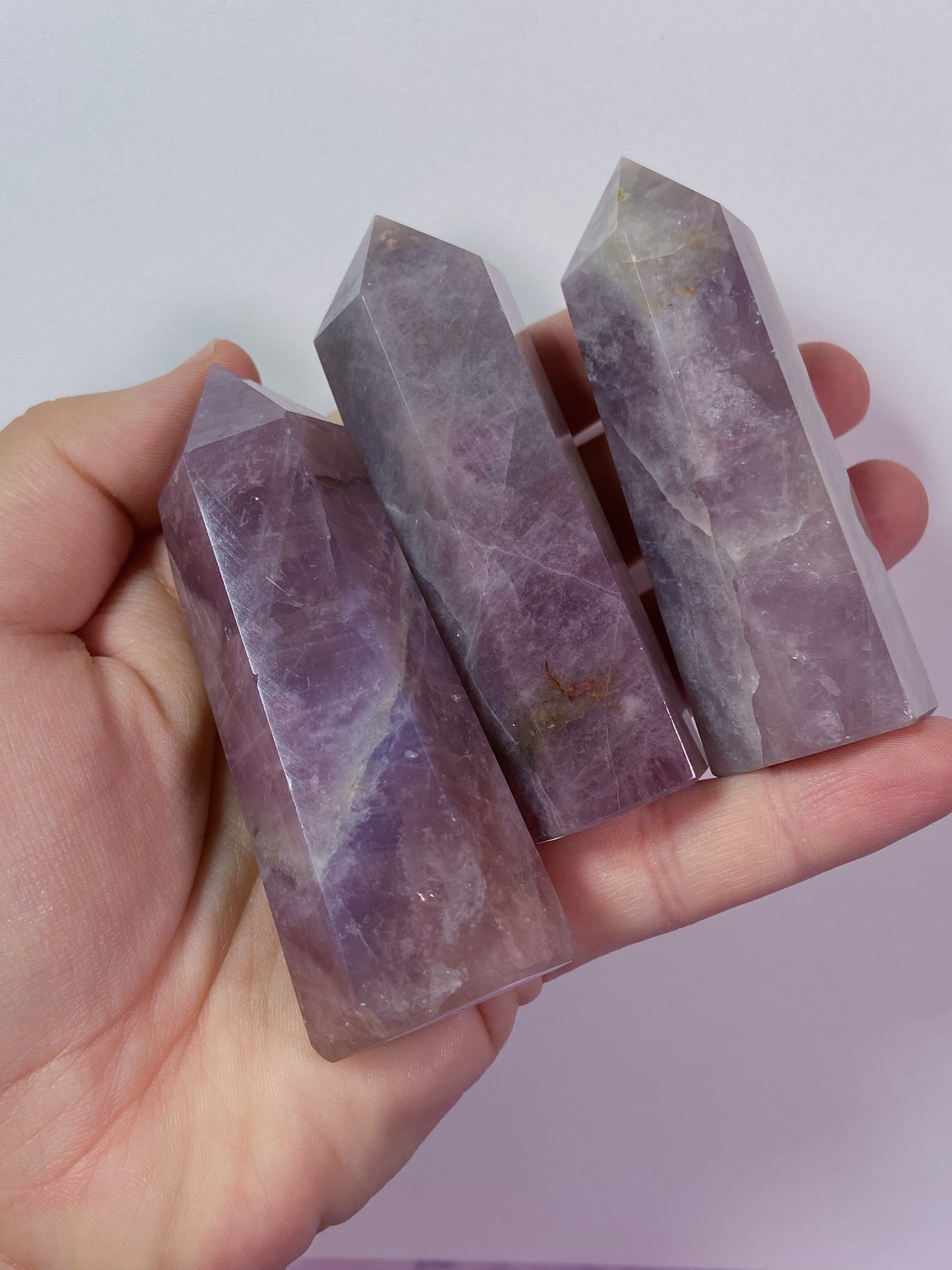 Lavender Rose Quartz Tower