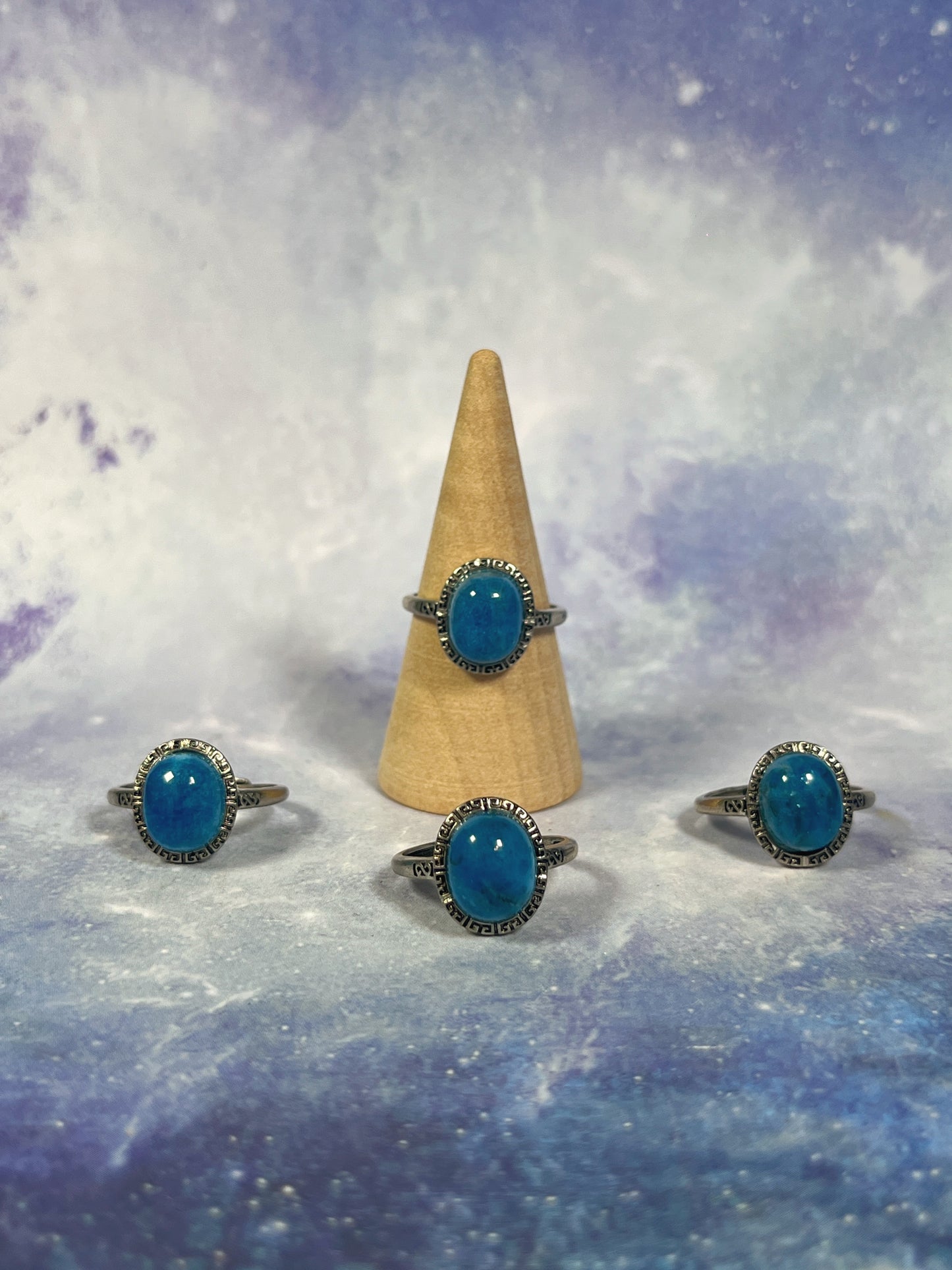 Blue Apatite Ring