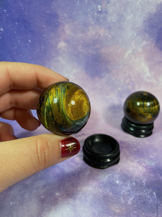 Tiger's Eye Mini Sphere