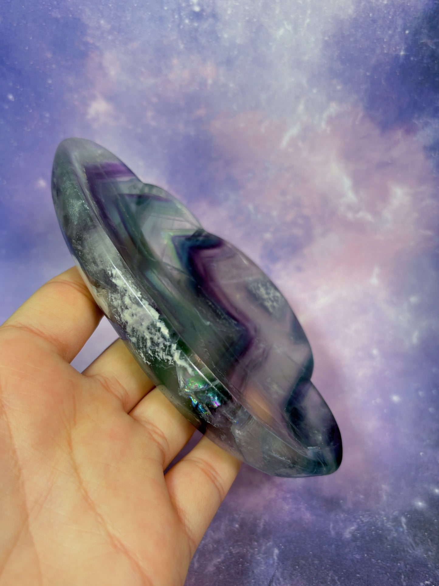 Rainbow Fluorite Cloud Dish