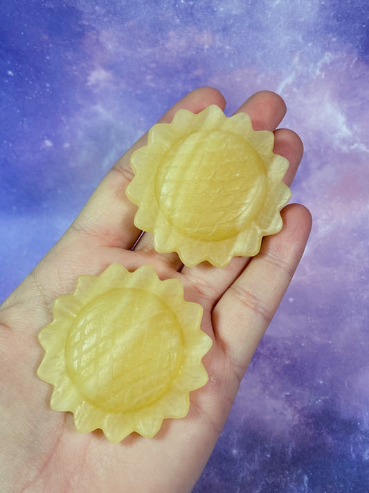 Yellow Calcite Sunflower