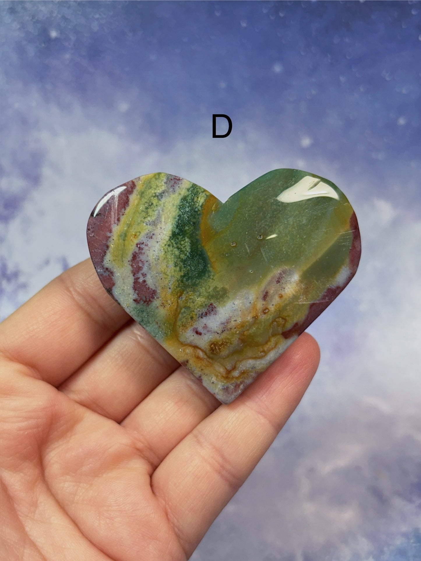 Ocean Jasper Heart