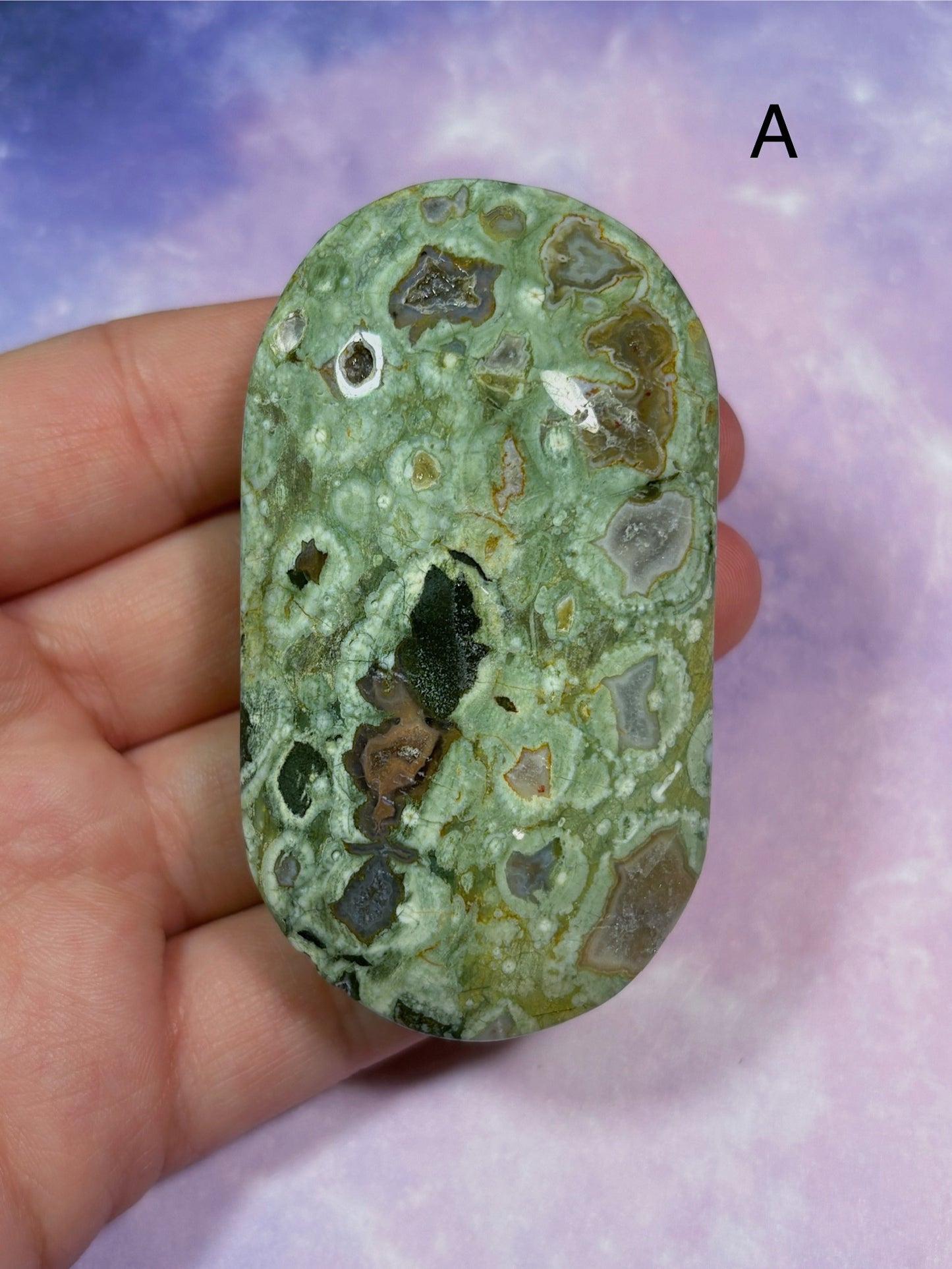 Rainforest Jasper Palm Stone