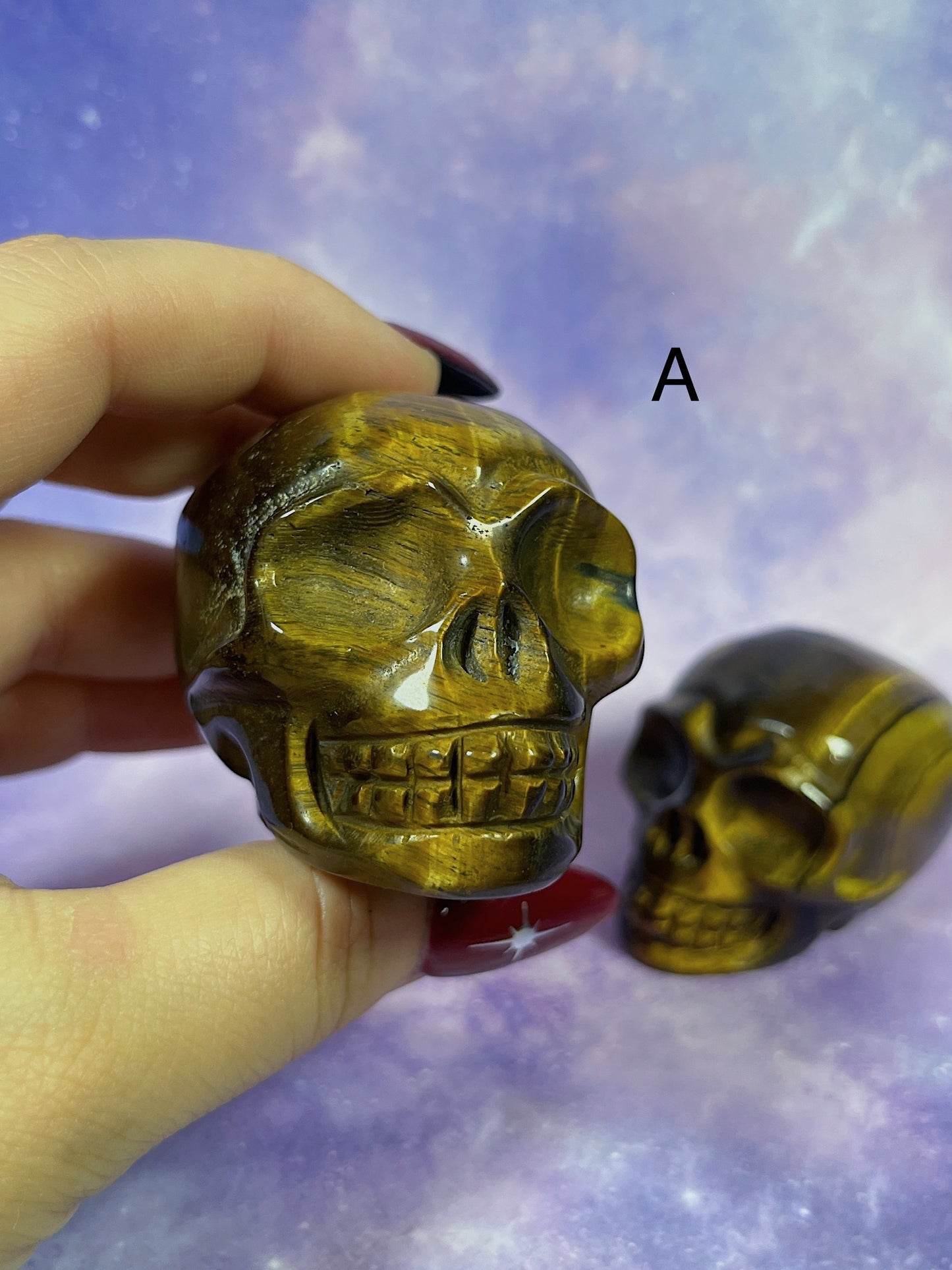 Tiger's Eye Skull