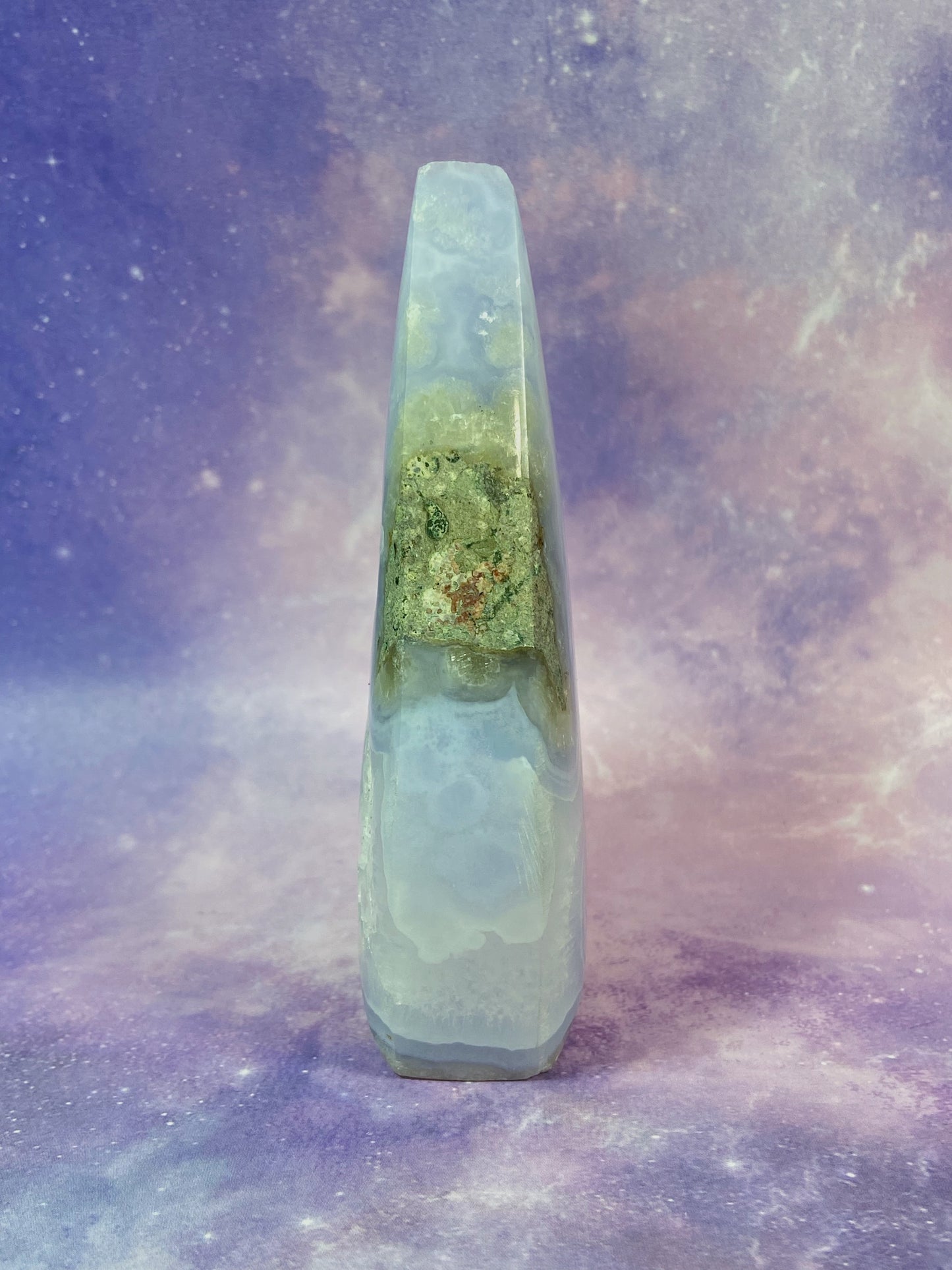 Blue Lace Agate Flame