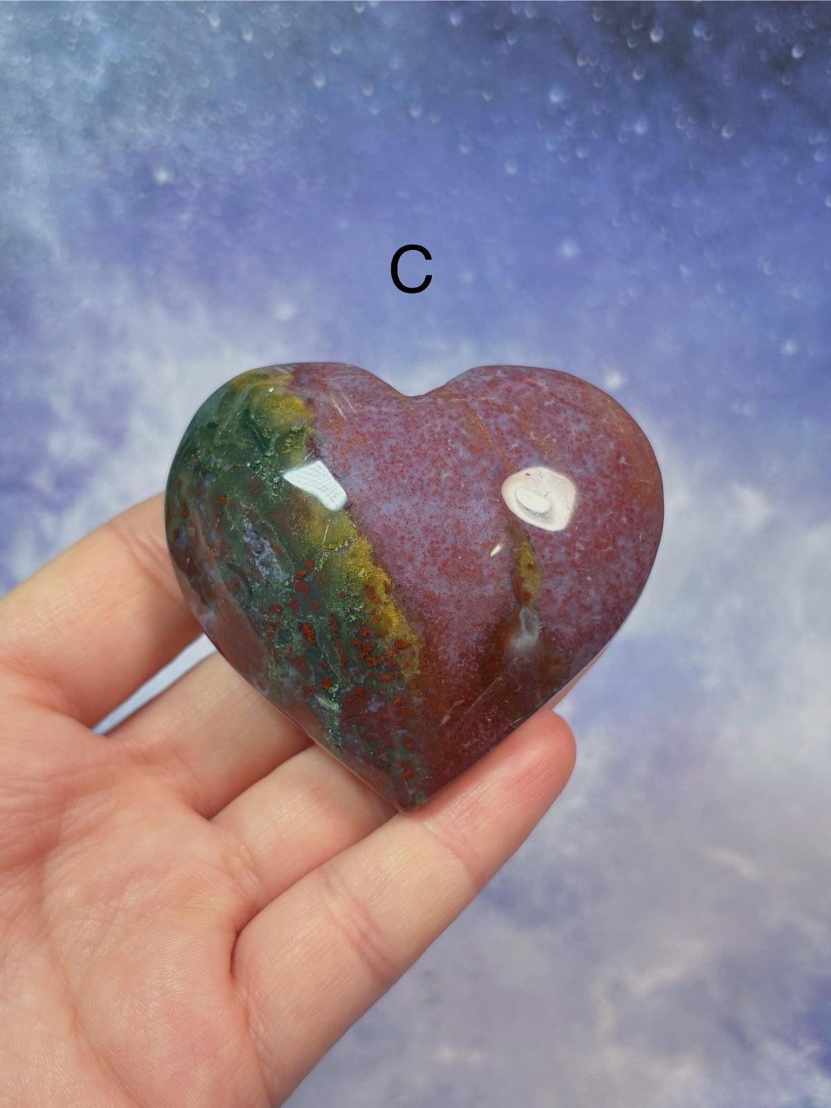 Ocean Jasper Heart