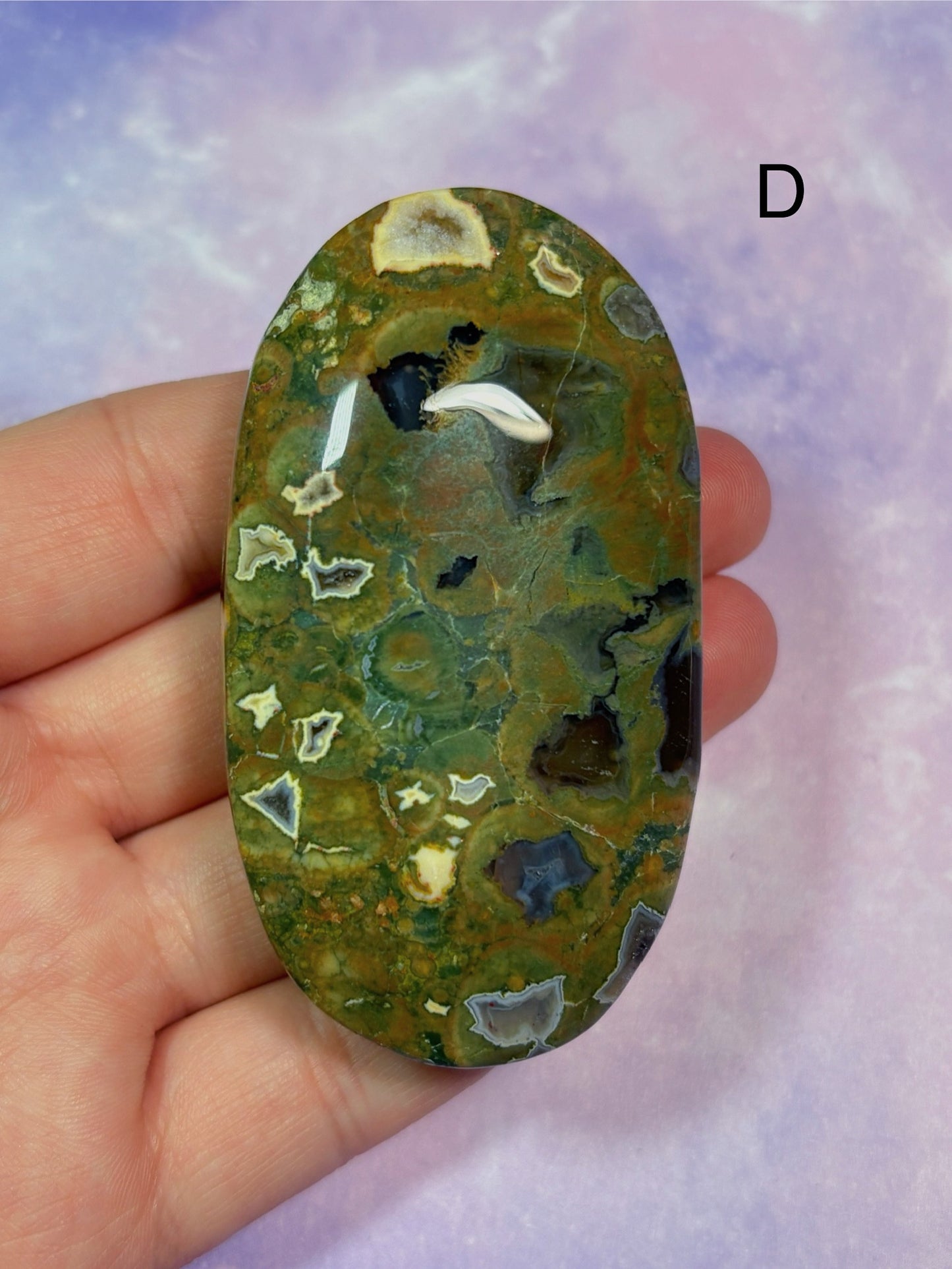 Rainforest Jasper Palm Stone