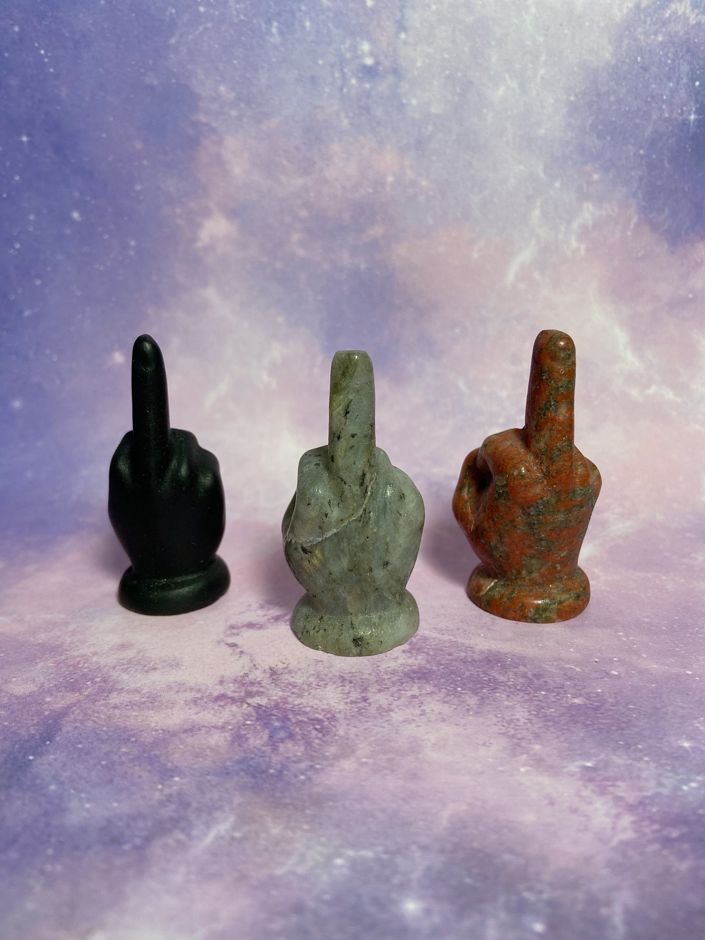 Gemstone Middle Finger