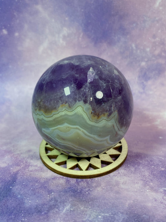Crazy Lace Amethyst Sphere A