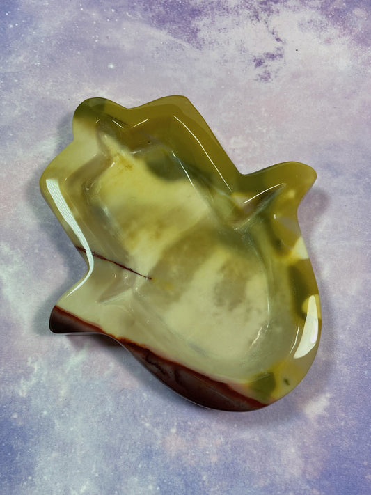 Mookaite Hamsa Dish
