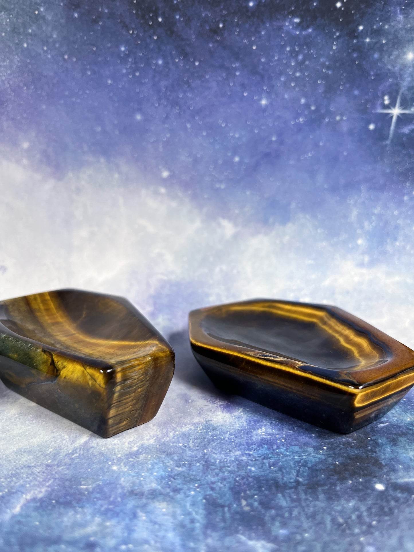 Tiger's Eye Coffin Dish