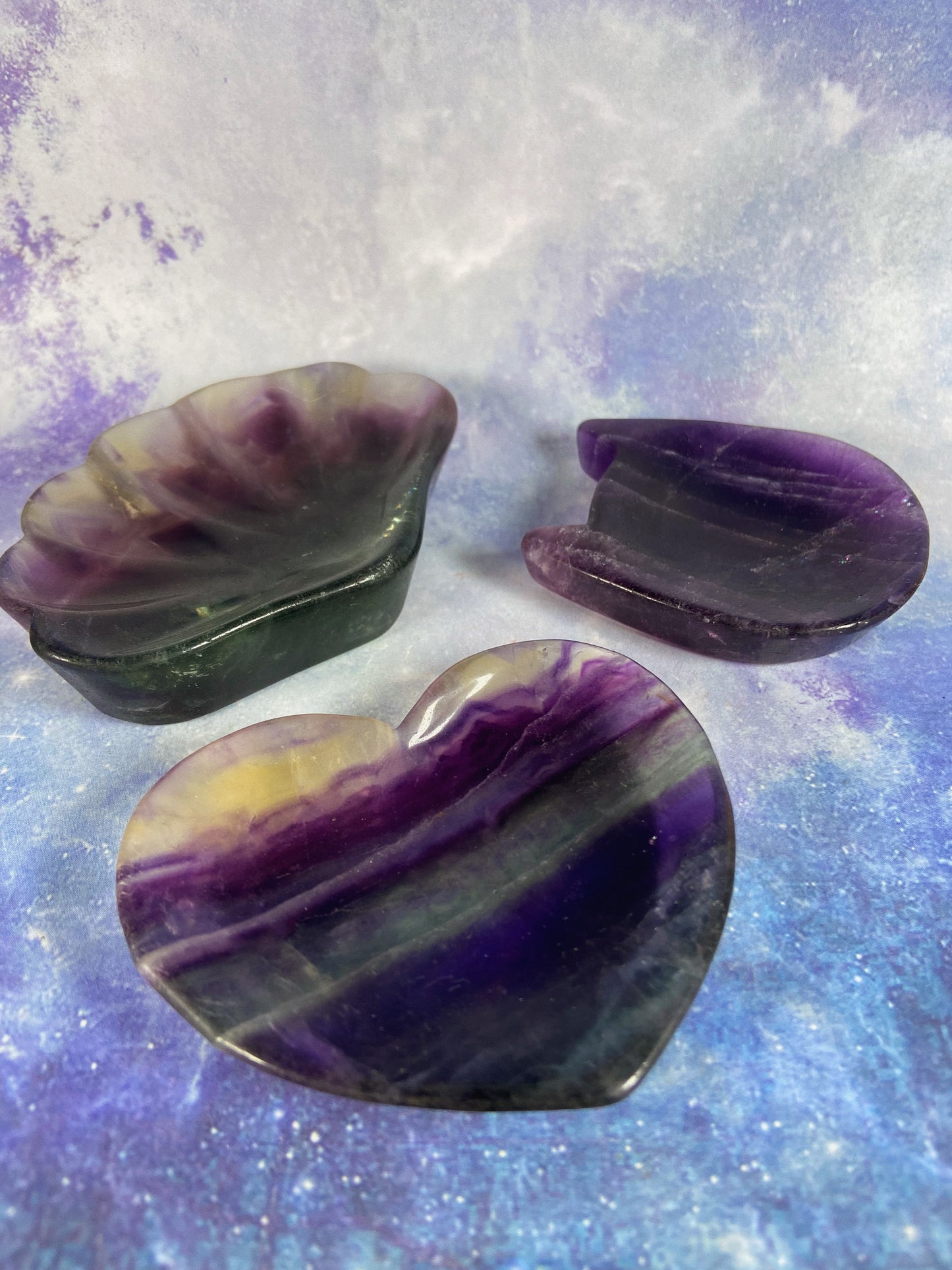 Fluorite Dish Carvings