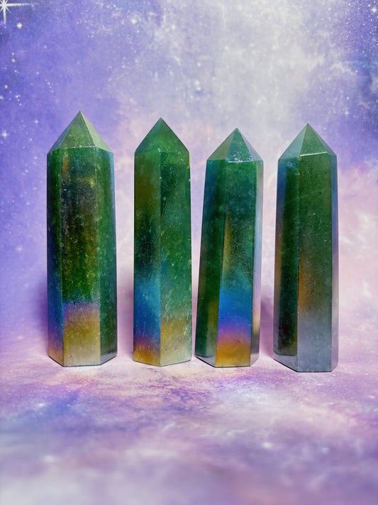 Aura Green Strawberry Quartz