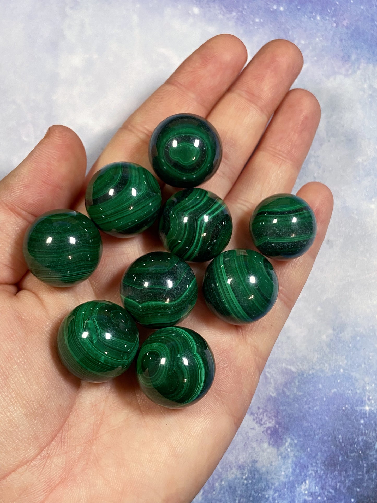 Mini Malachite Sphere