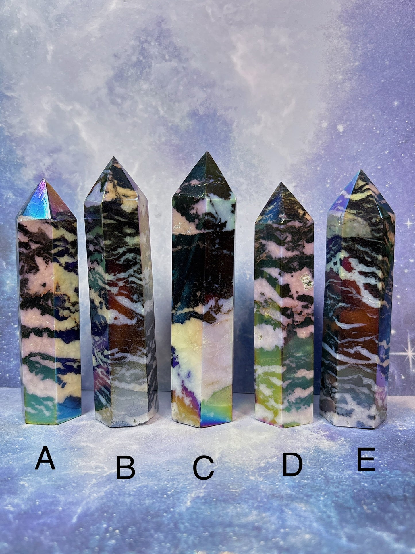 Aura Zebra Jasper Tower