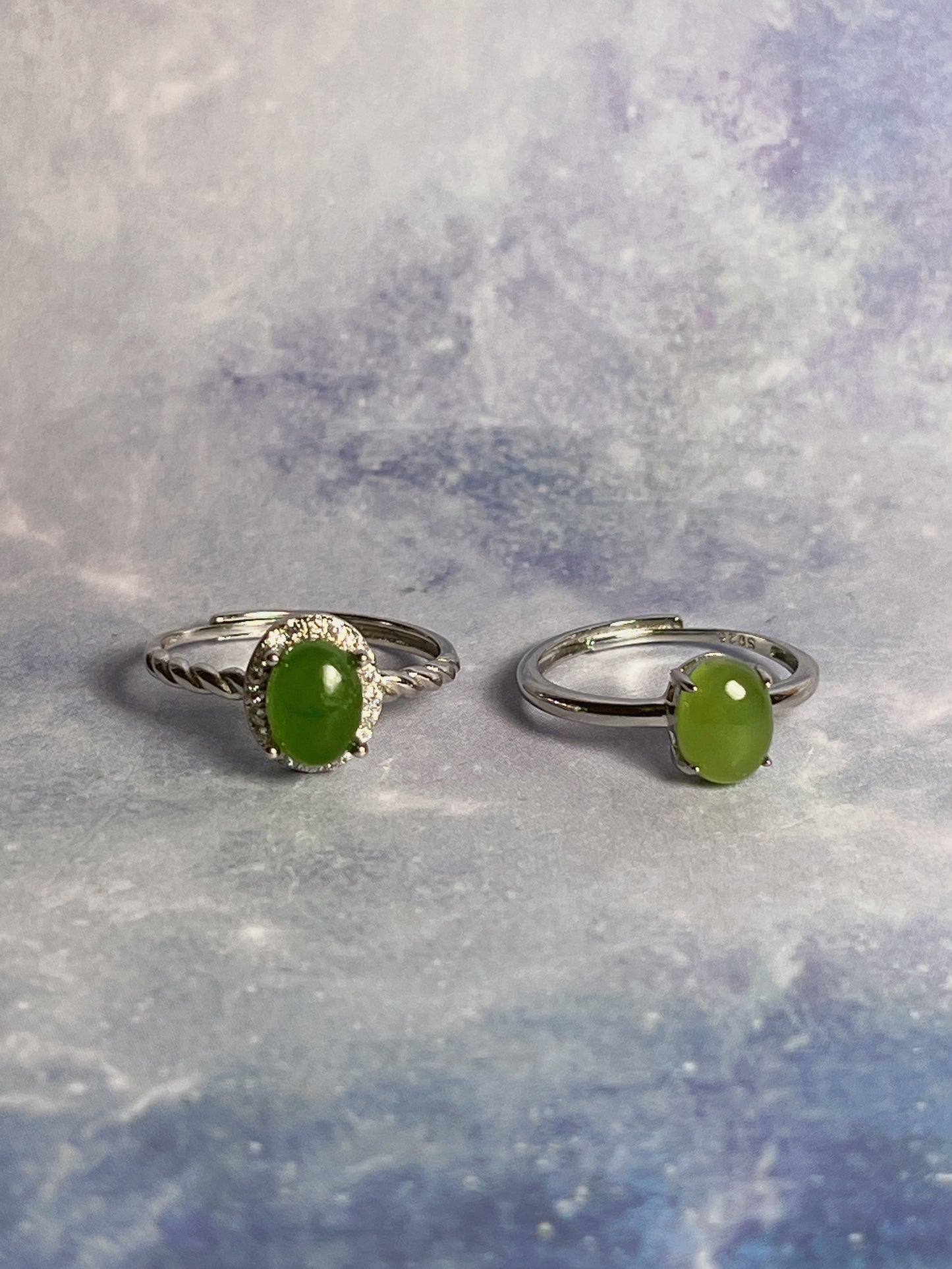 Green Jade Rings