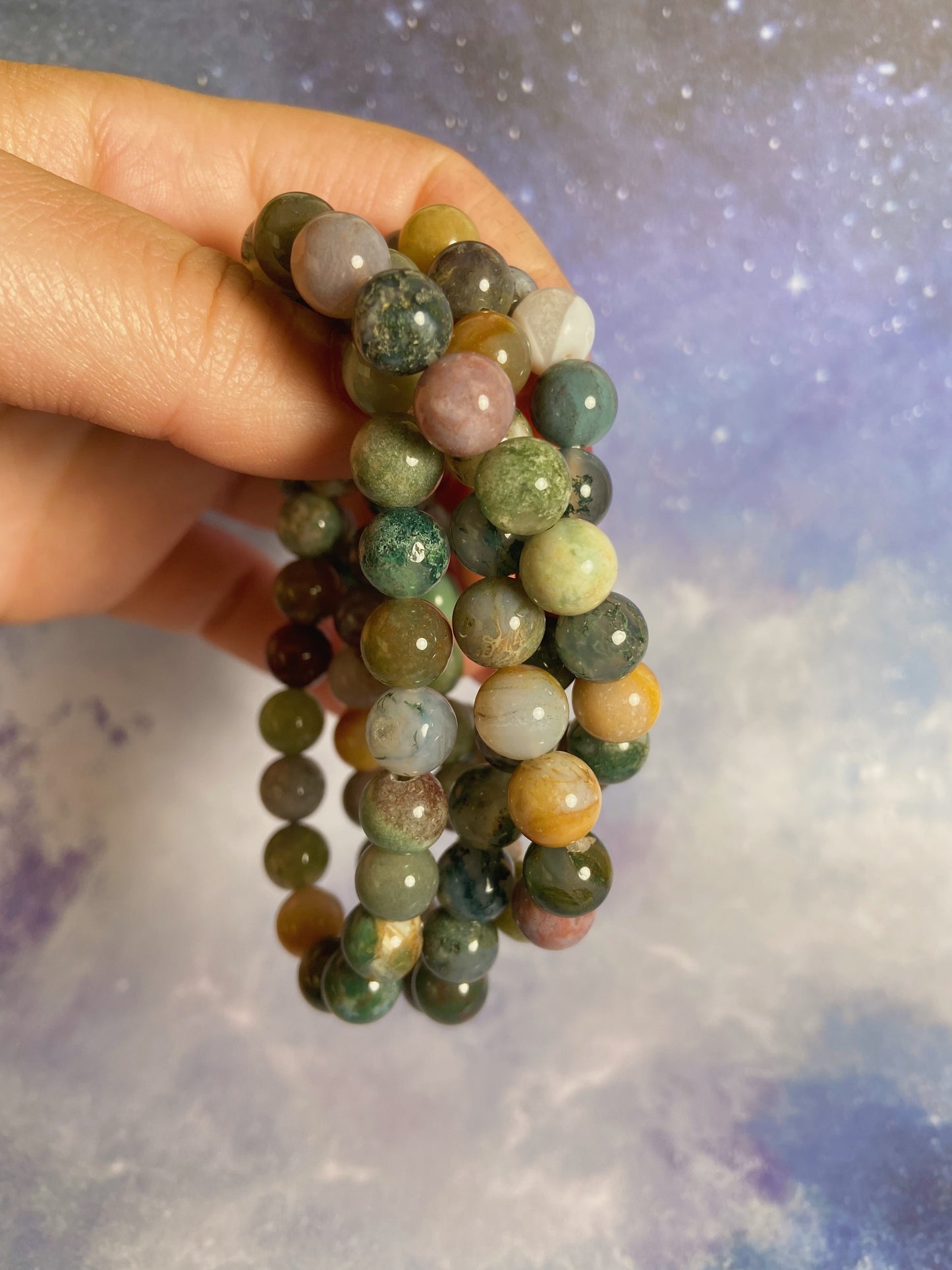 Moss Agate/ Ocean Jasper Bracelet