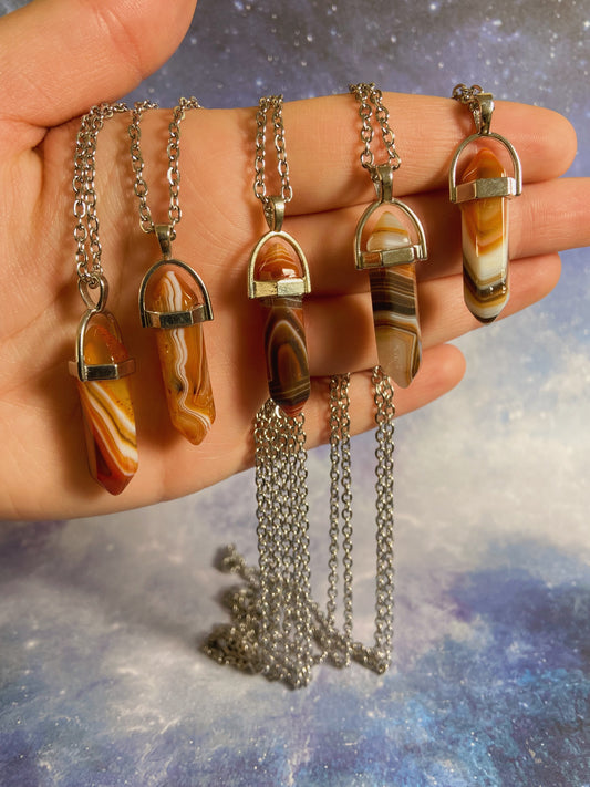 Banded Carnelian Necklace