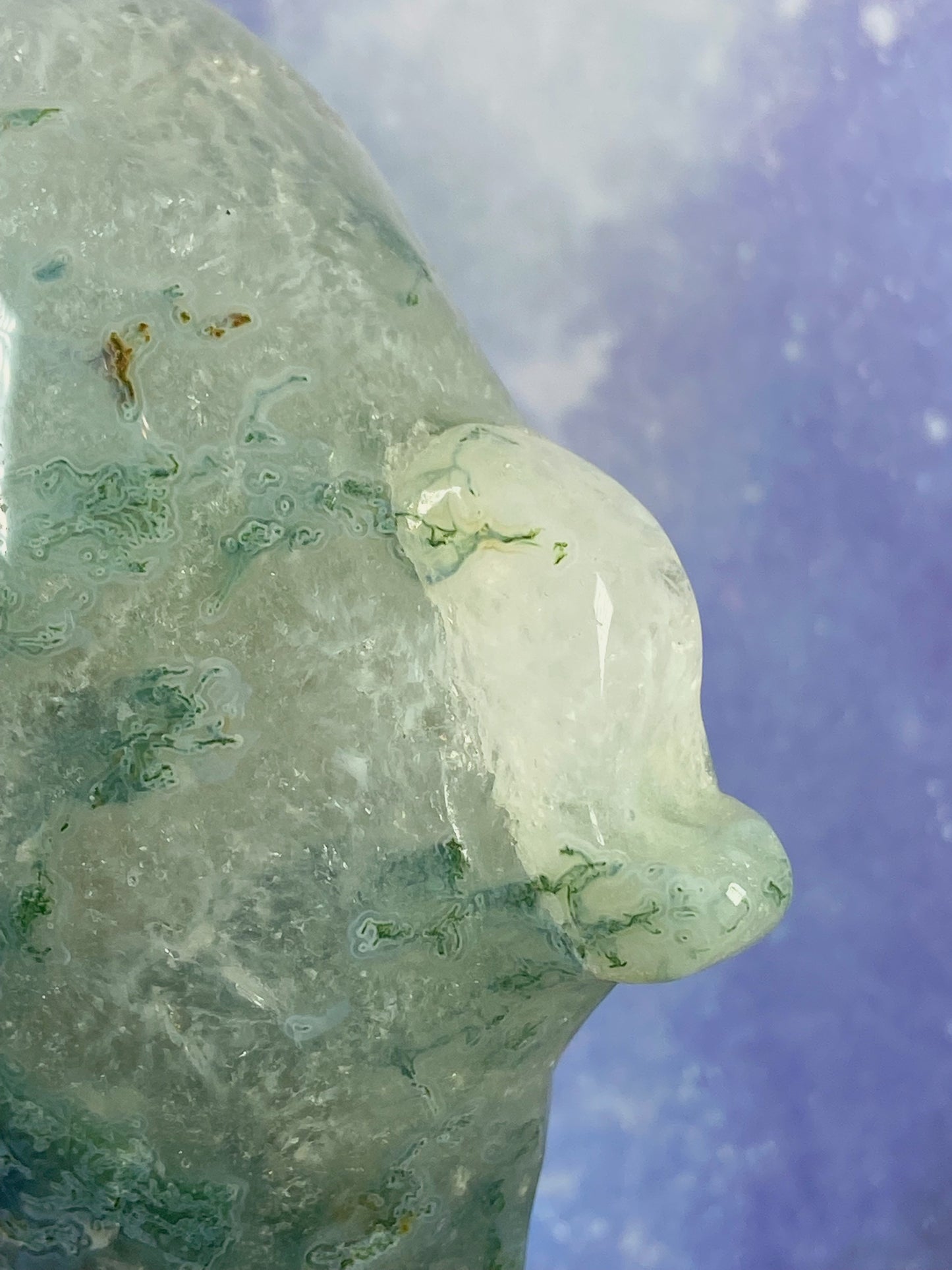 Moss Agate Dolphin