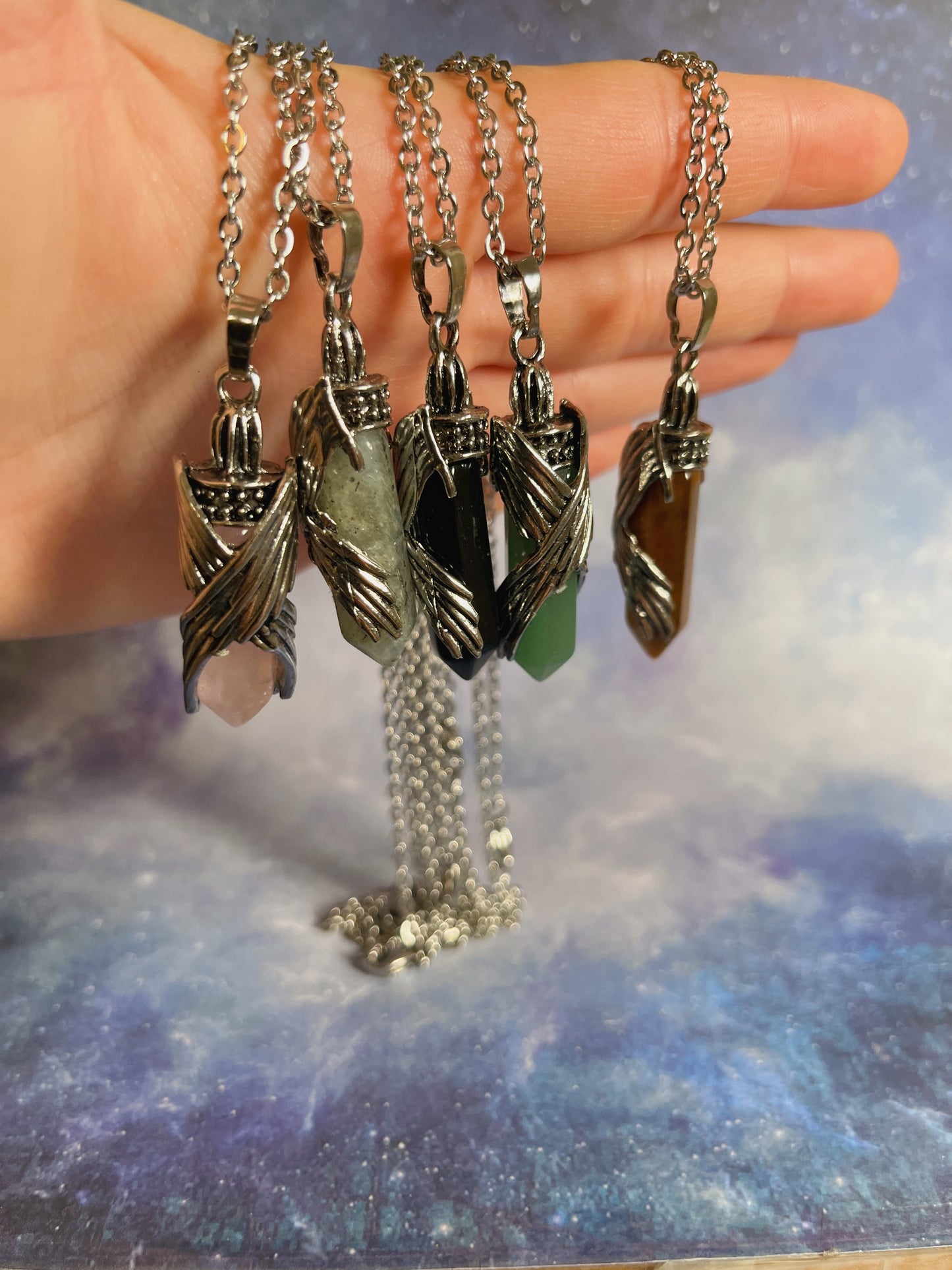 Dragon Wings Gemstone Necklace