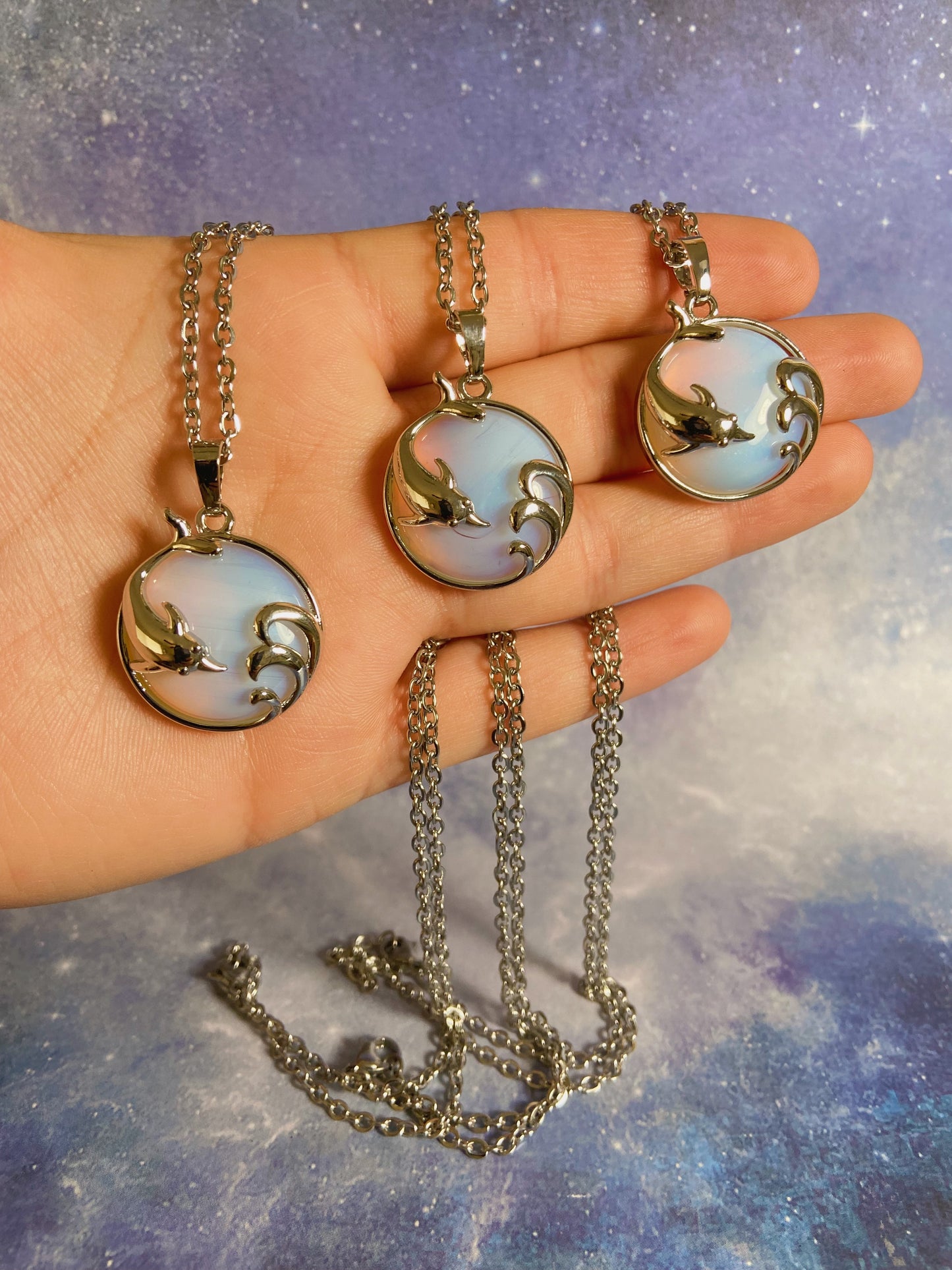 Opalite Dolphin Necklace