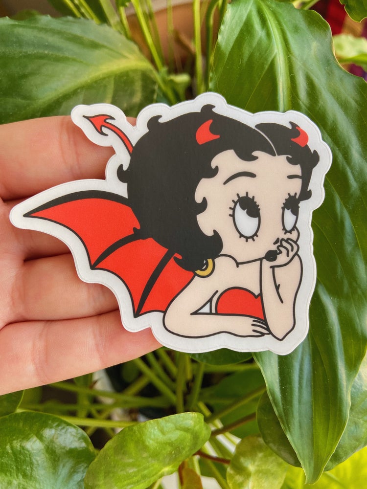Betty Boop Devil Sticker