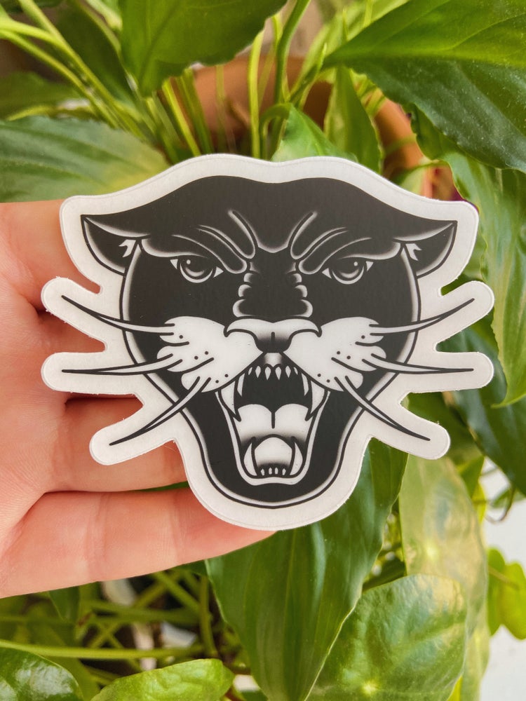 Traditional Panther Sticker
